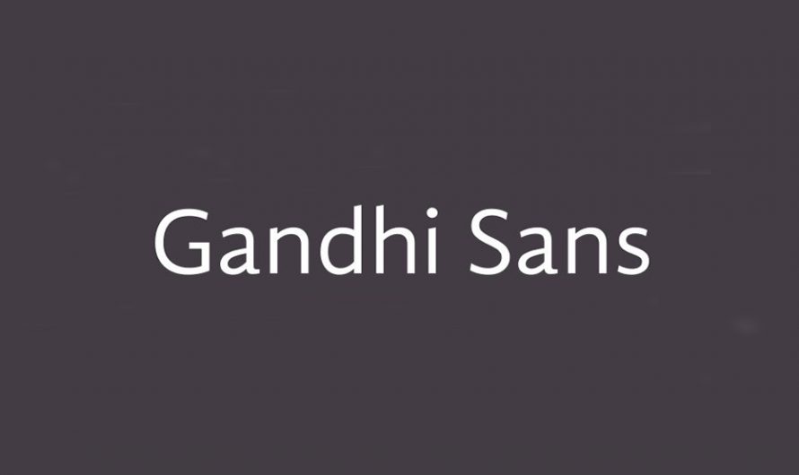 Gandhi Sans Font Free Download