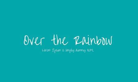 Over The Rainbow Font Family Free Download