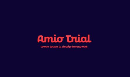 Amio Trial Font Family Free Download
