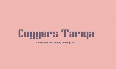 Coggers Tariqa Font Family Free Download