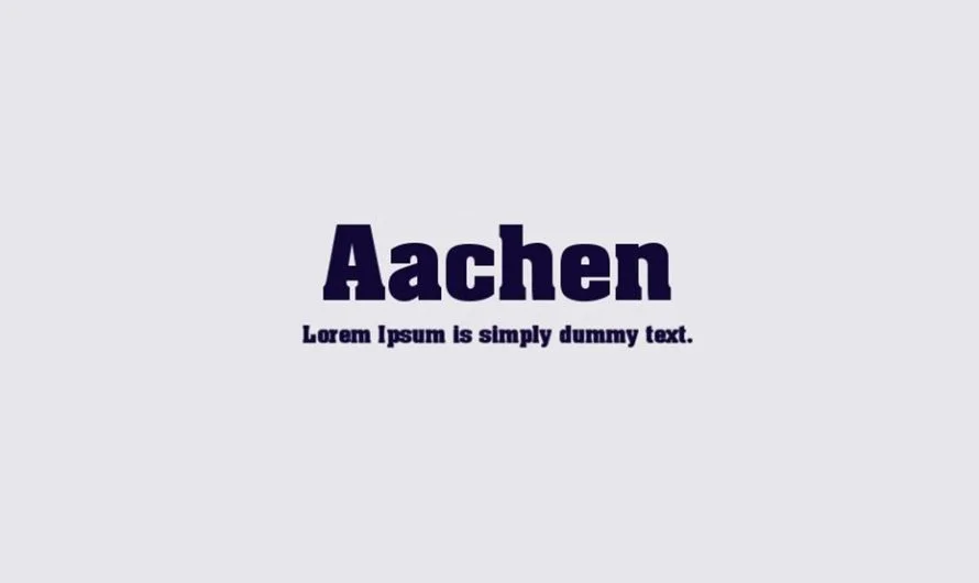 Aachen Font Free Download
