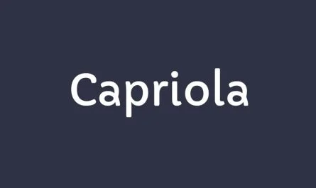 Capriola Font Family Free Download