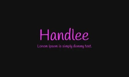 Handlee Font Family Free Download