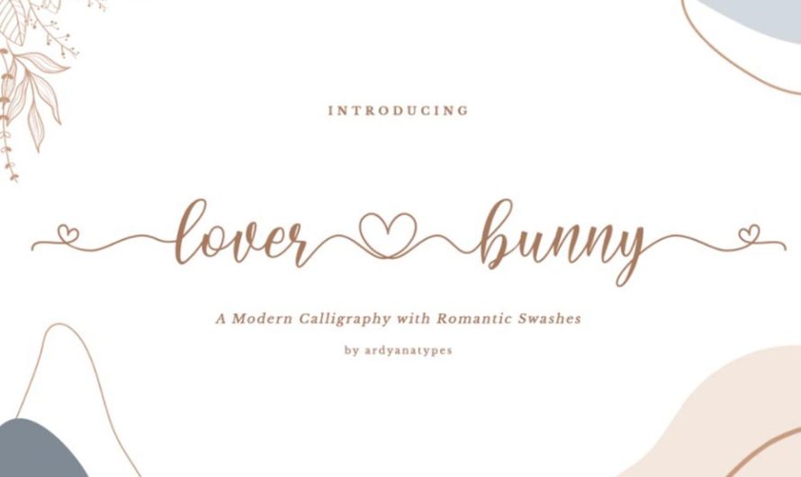 Lover Bunny Script Font Free Download