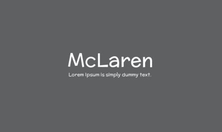 McLaren Font Family Free Download