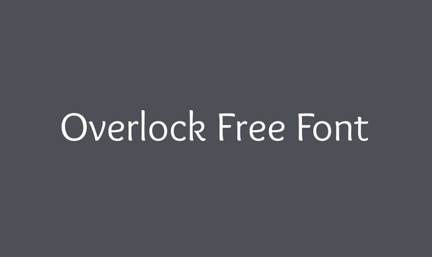 Overlock Font Free Download