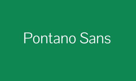 Pontano Sans Font Family Free Download