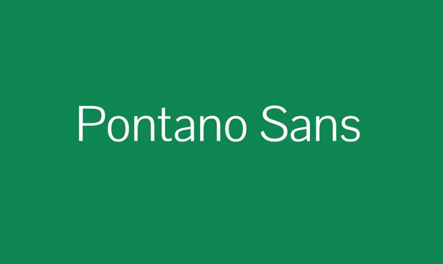 Pontano Sans Font Free Download