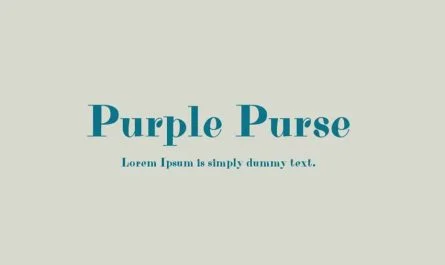 Purple Purse Font Family Free Download