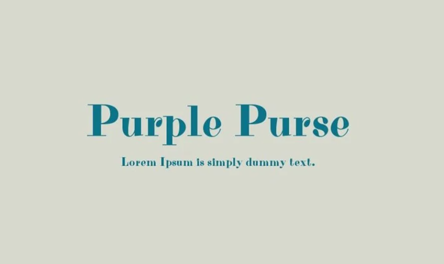 Purple Purse Font Free Download