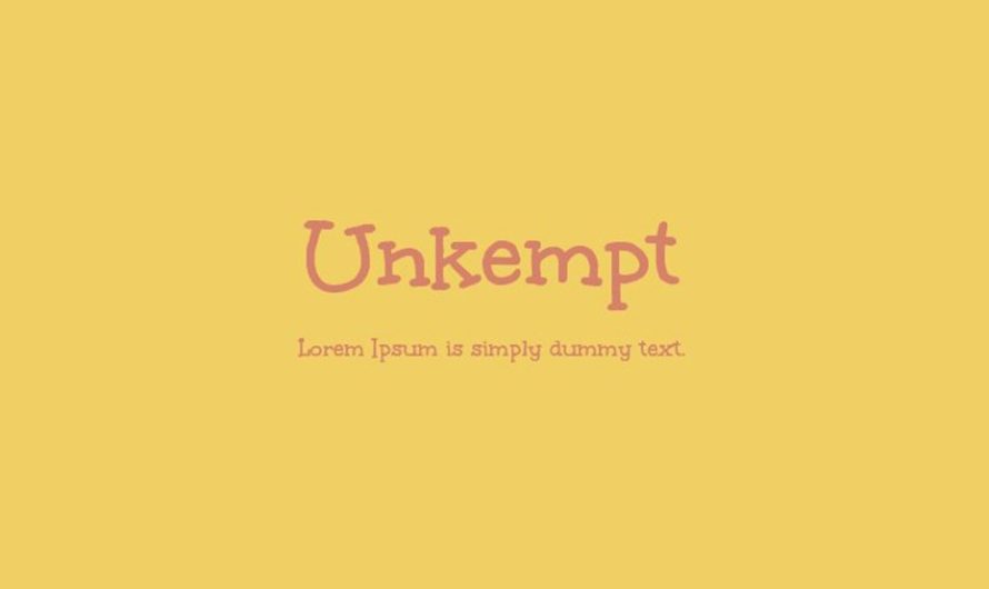 Unkempt Font Free Download