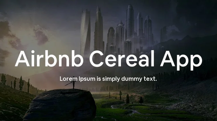 Airbnb Cereal APP Font