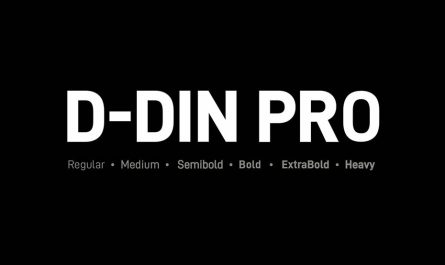 D-din Pro Font Family Free Download