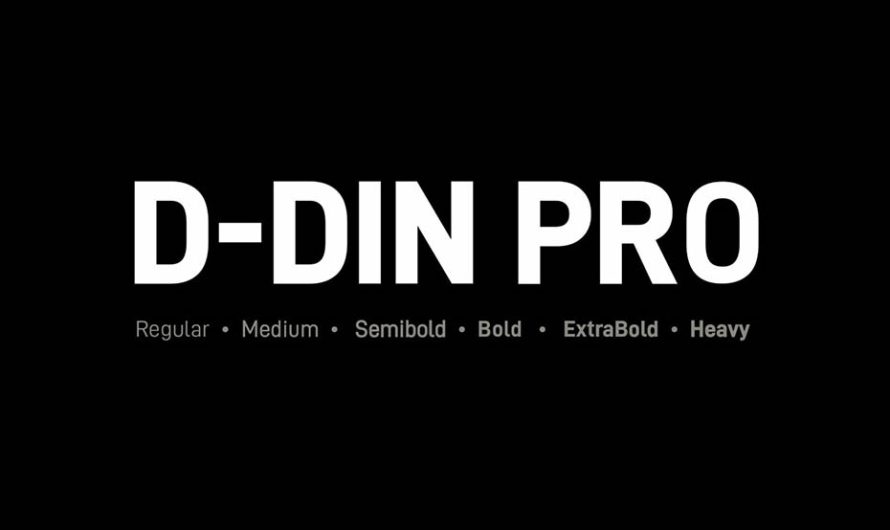 D-din Pro Font Free Download
