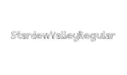 Stardew Valley Font Family Free Download