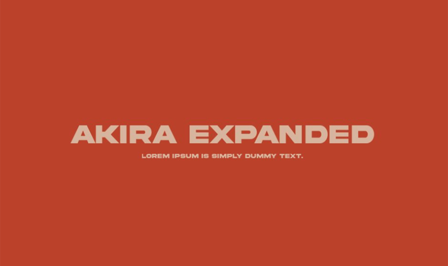 Akira Expanded Font Free Download