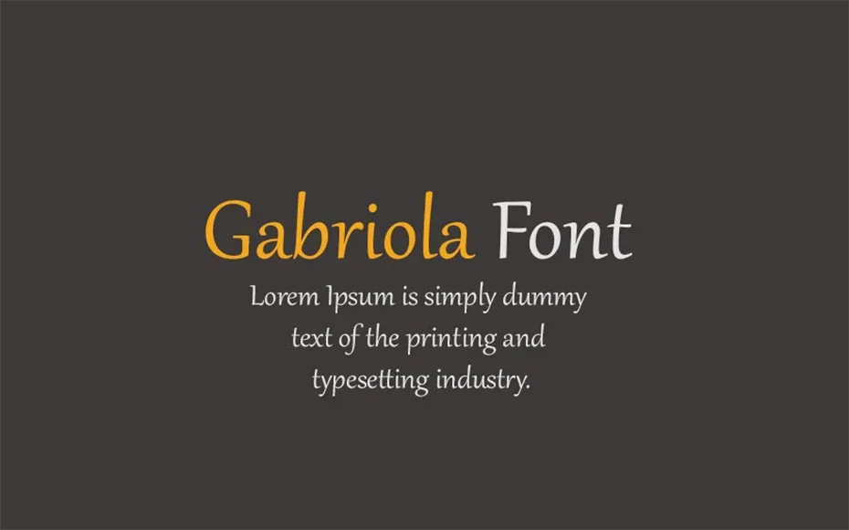 Gabriola Font Free Download
