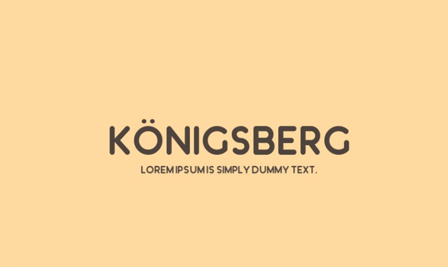Königsberg Font Free Download