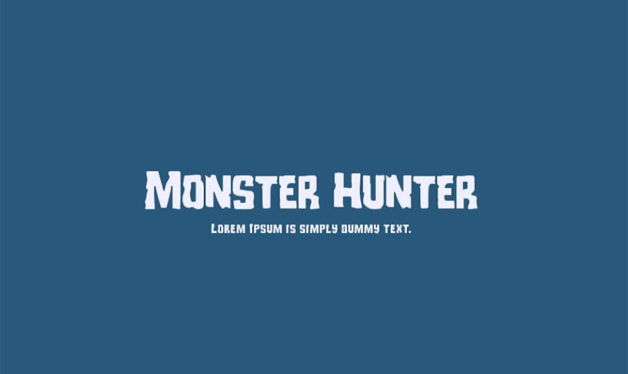 Monster Hunter Font Free Download