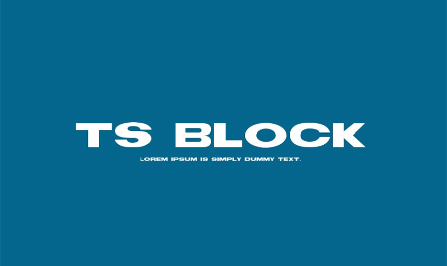 TS Block Font Free Download