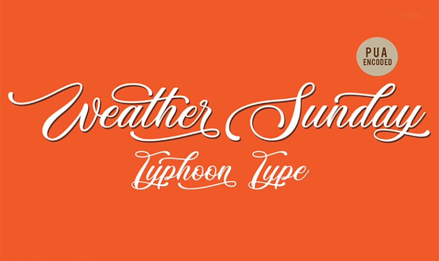 Weather Sunday Font Family Free Download