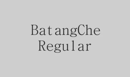 Batangche Font Family Free Download