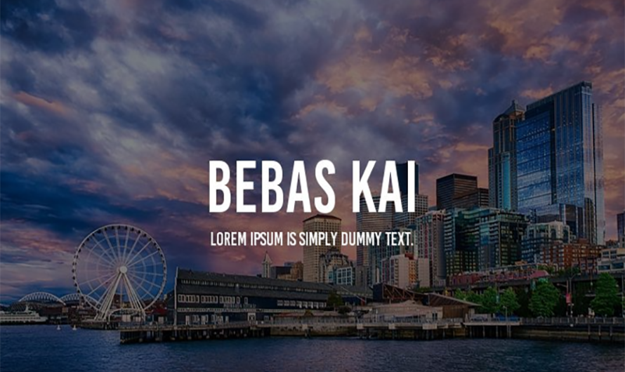 Bebas Kai Font Free Download