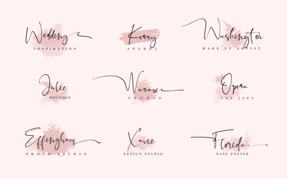 Black Pink Signature Font Family Download