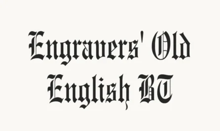 Engravers Old English Font Family Free Download