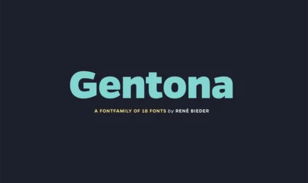 Gentona Font Family Free Download