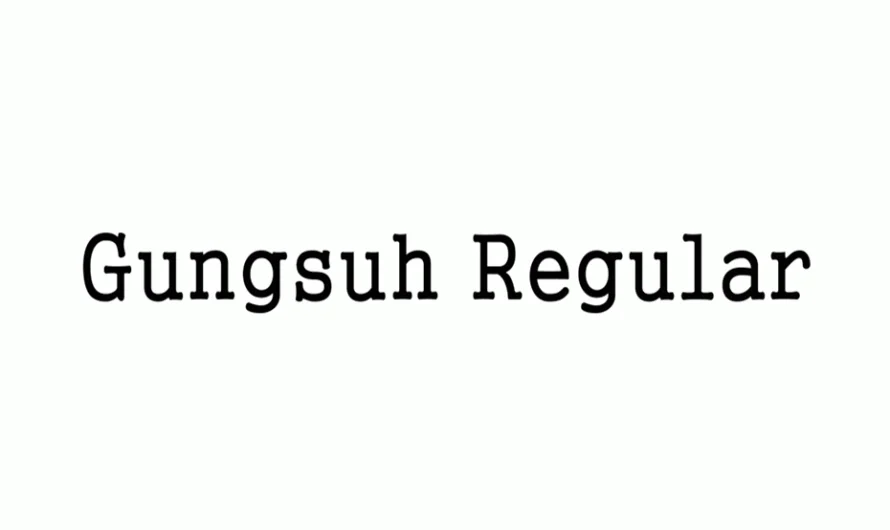 Gungsuh Font Free Download