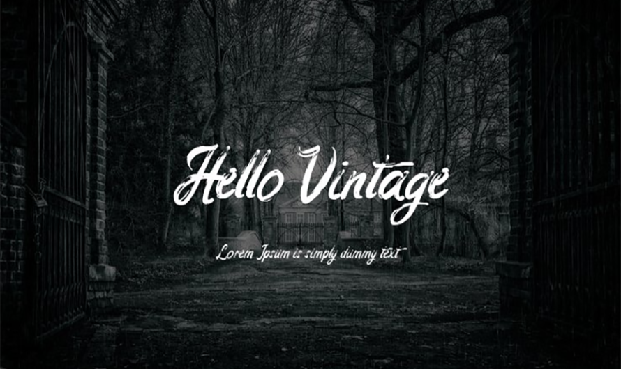 Hello Vintage Font Free Download