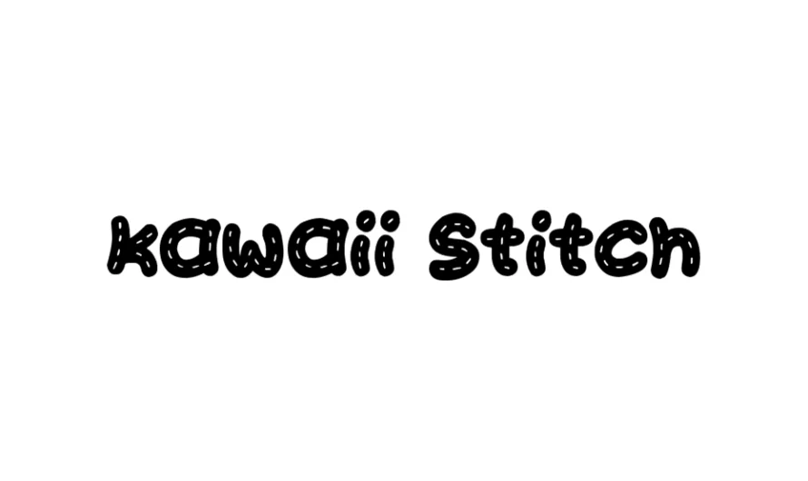 Kawaii Stitch Font Free Download