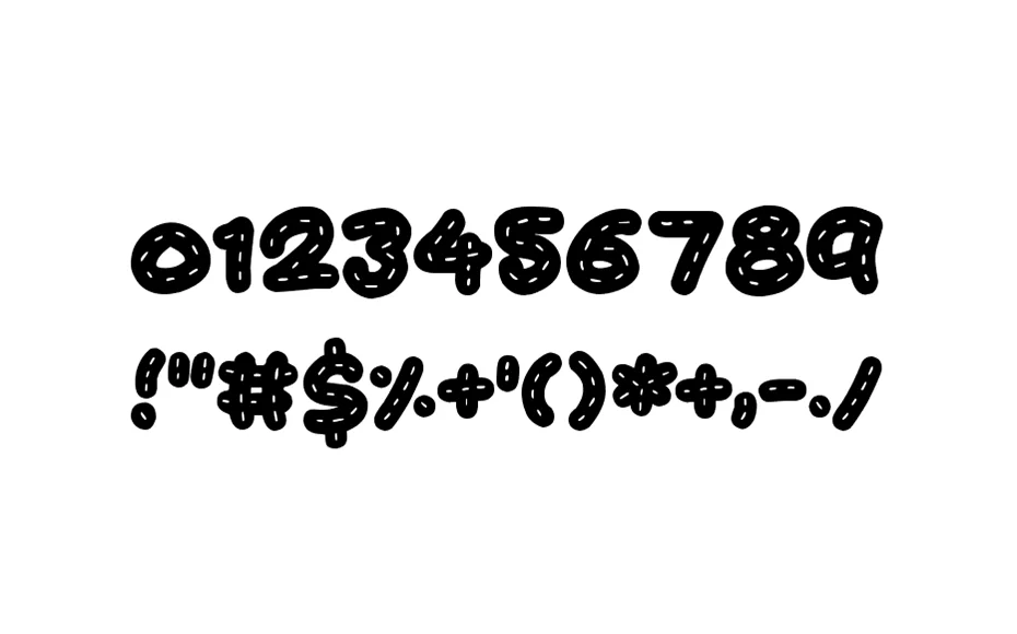 Kawaii Stitch Font Free Download