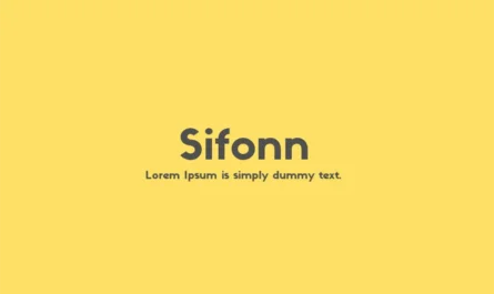 Sifonn Font Family Free Download