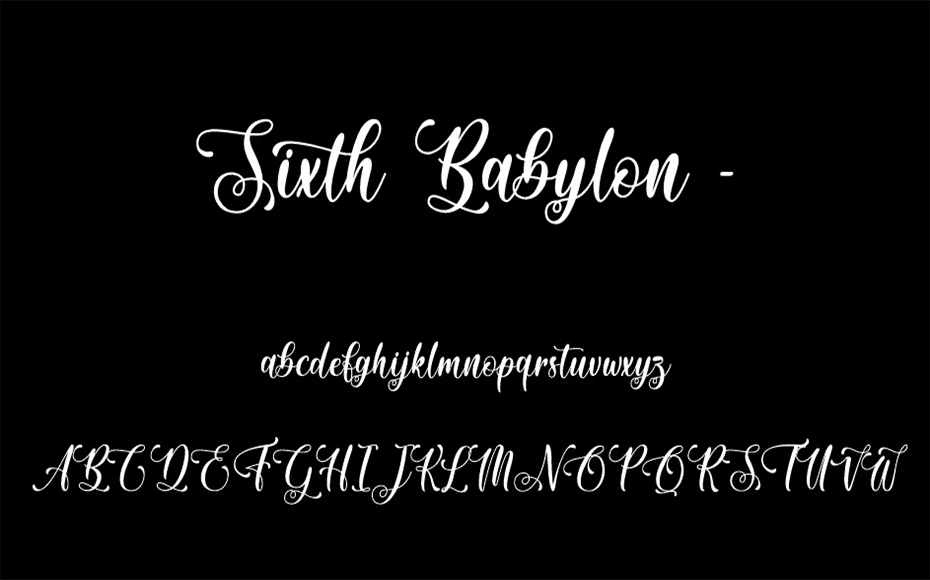 Sixth Babylon Font Free Download