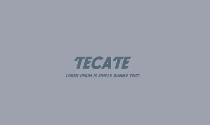 Tecate Font Free Download