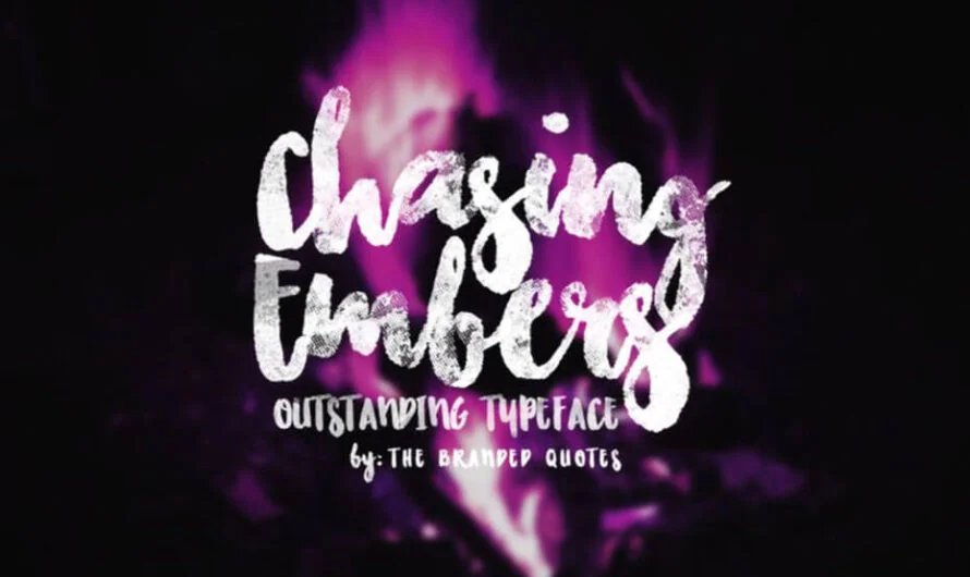 Chasing Embers Font Free Download