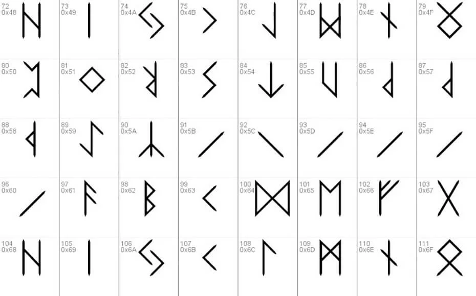 Elder Futhark Font Free Download