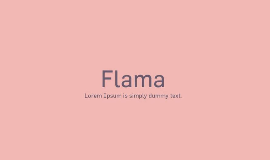 Flama Font Free Download