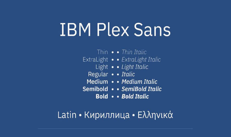 IBM Plex Sans Font Free Download