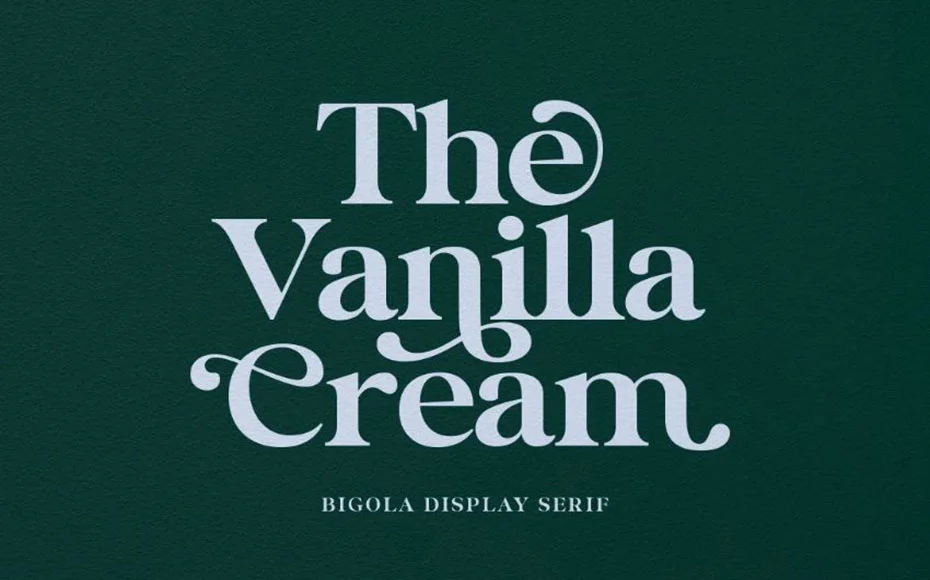 Bigola Display Regular Font Family Download