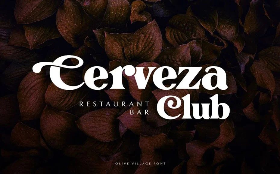 Olive Village Font Family Download